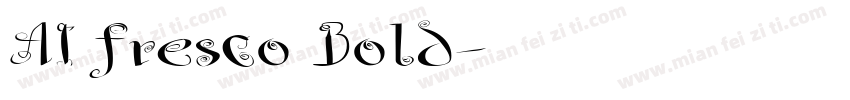 AI fresco Bold字体转换